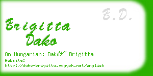 brigitta dako business card